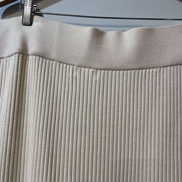 Anthropologie Maeve Skirt Womens Size 3X Desiree Knit Ivory Boho Midi Stretch - Picture 8 of 9